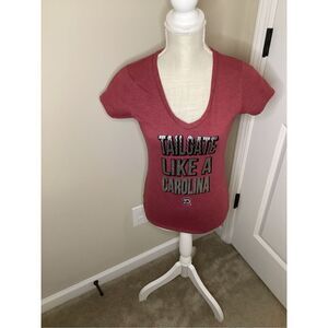 Ladies Colosseum South Carolina Gamecocks "Tailgate..." short sleeved v-neck Tee